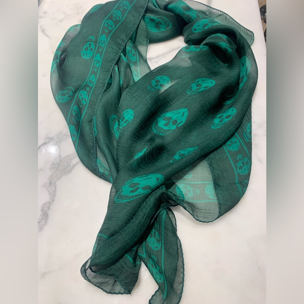Alexander McQueen Silk Skull Scarf
